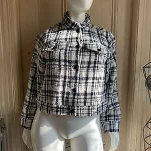 Universal Standard Black and White Plaid Lady Jacket
